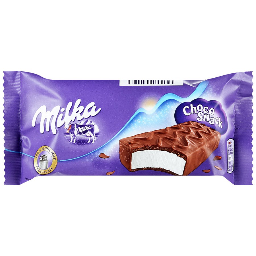 Пирожное бисквитное "Milka" шоколадный перекус 32 г