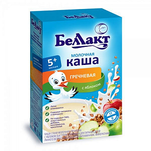 Каша сухая для дет/пит молочная гречневая с яблоком б/р обог витаминами минералами 250г