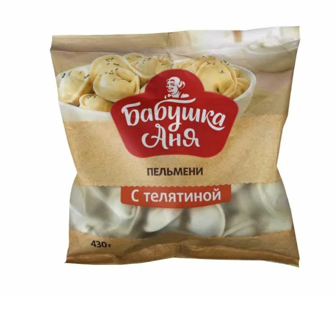 Пельмени «Бабушка Аня» С телятиной, 430г