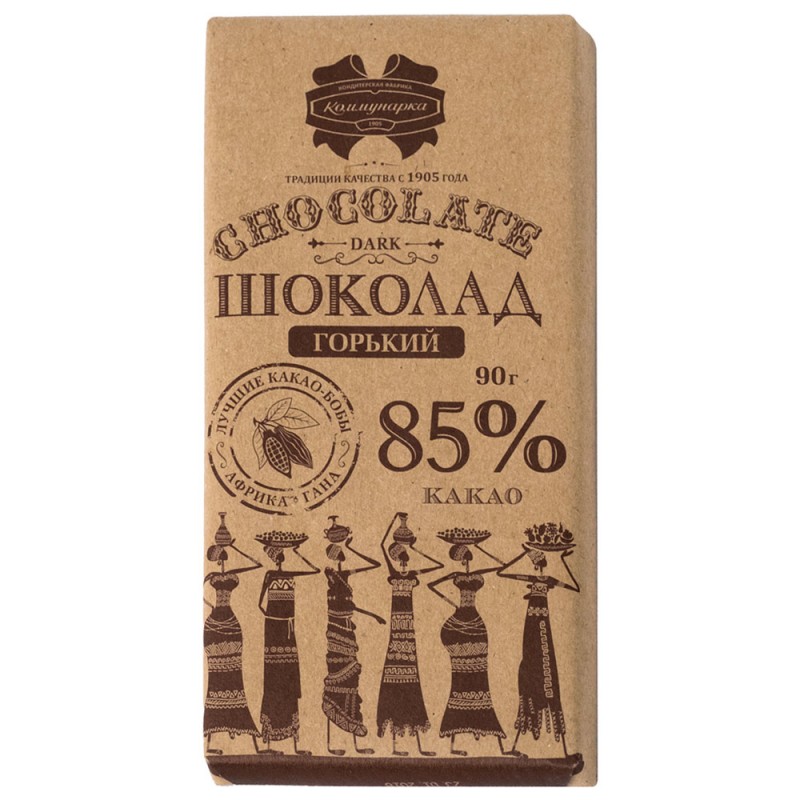 Шоколад горький Коммунарка десертный 85% 90г