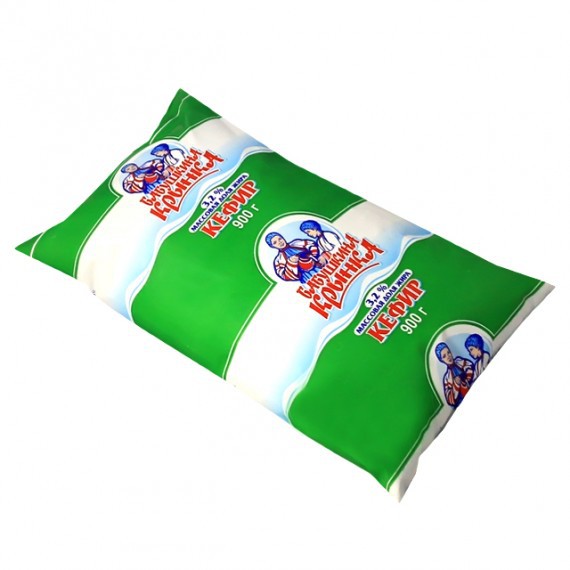 Кефир "Бабушкина крынка", жирность - 3,2%, 900 г.