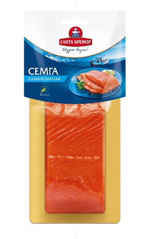 Семга слабо-соленая филе-кусок 200г Санта Импэкс