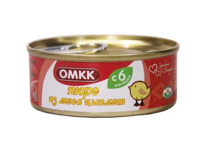 Пюре для детского питания ис мяса цыплят 100г