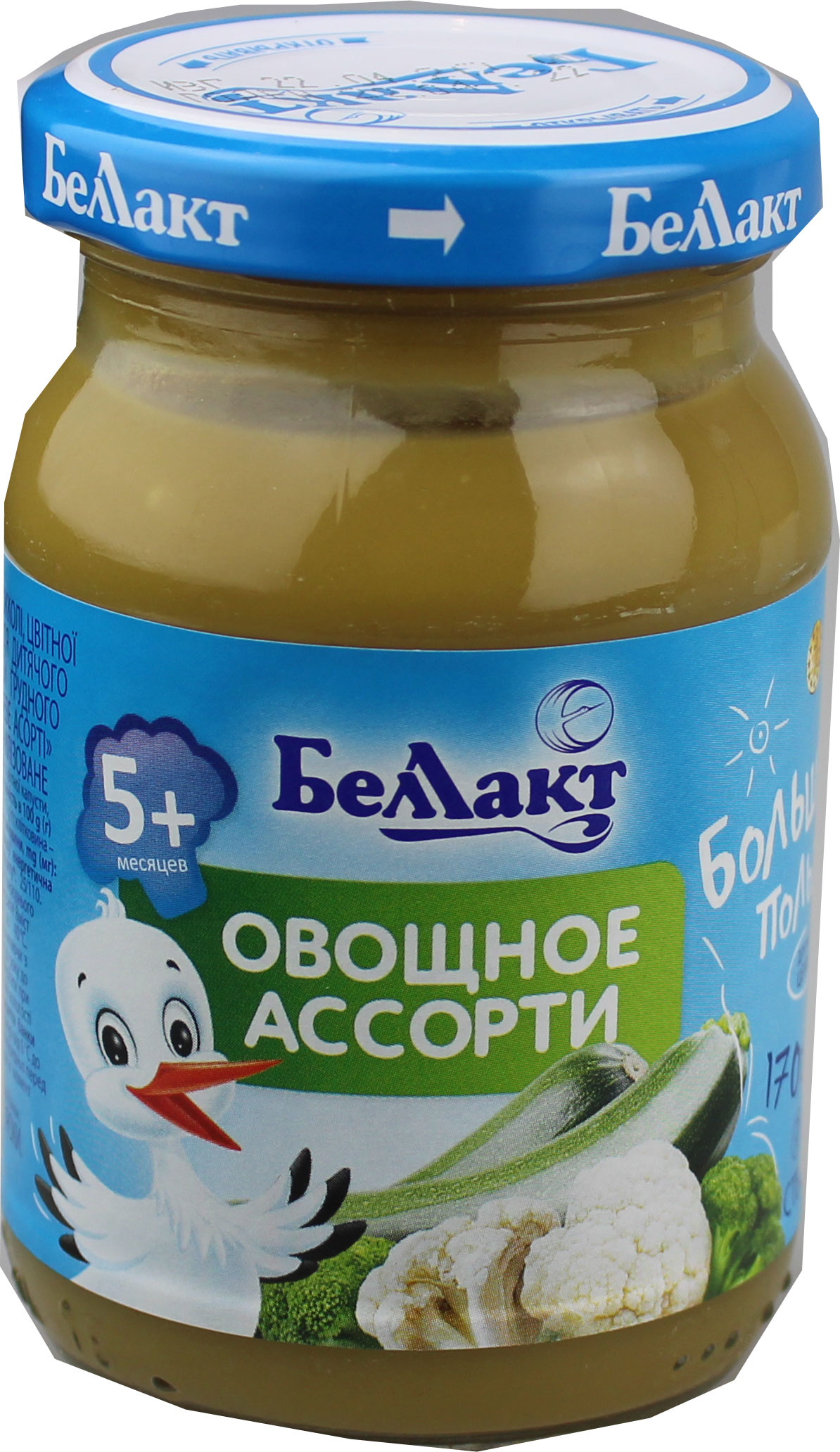 Пюре овощное ис капусты броколли,цв.капусты и чтобыачков 170г