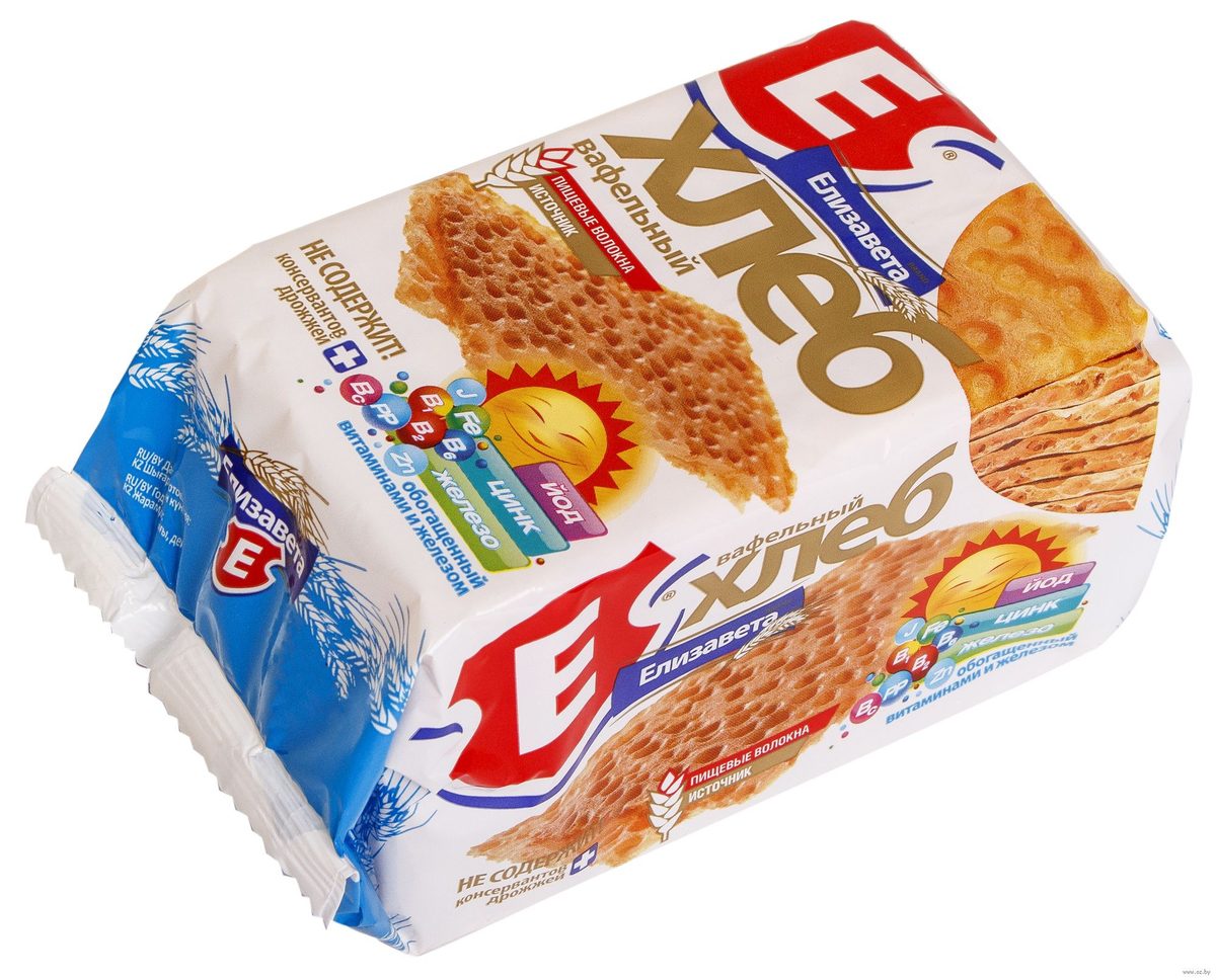 Хлеб вафельный Елизавета витамин и железо 80г