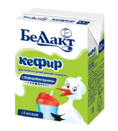 Кефир для дет/пит обогащенный бифидобактериями мдж 3,2% 207г