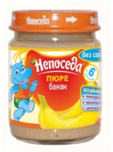 Пюре для дет/пит ис банана 100г