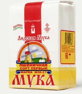 Мука пшеничная 1/с М36-27 1кг