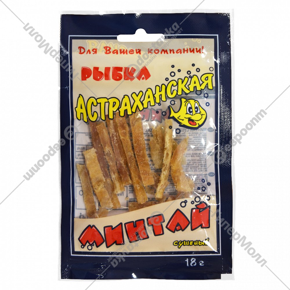 Минтай Астраханкина сушено-вяленый палочки 18г
