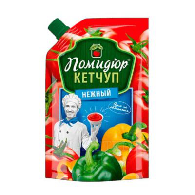 Кетчуп Помидюр Нежный категория Первая дой-пак 270г