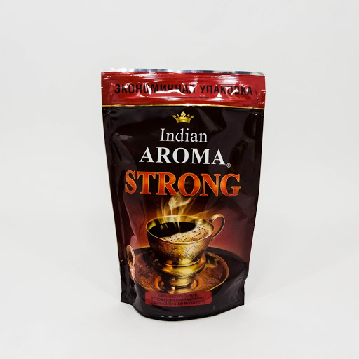 Кофе Indian Aroma Strong растворимый с добавлением молотого м/у 75г