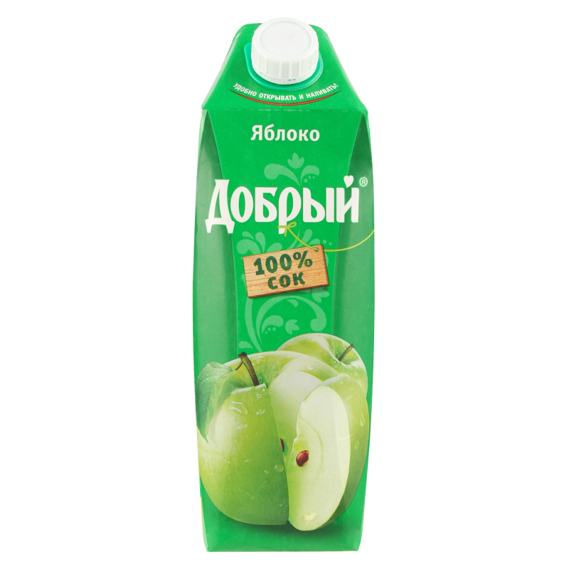 Сок яблочный Добрый восстановленный 1л