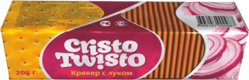 Крекер Кристо-Твисто с луком 205 гр