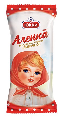 Мороженое сливочное Моя Аленка с аром ванили в глас какао-мол эскимо 65г