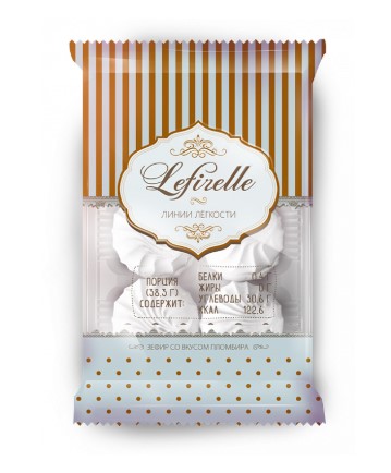 Зефир Lefirelle со вкусом пломбира кор АЗС 230г