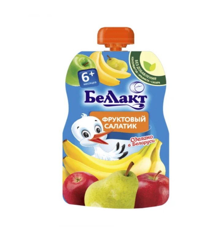 Пюре Беллакт ис банана,груш и яблок для детского питания 90г