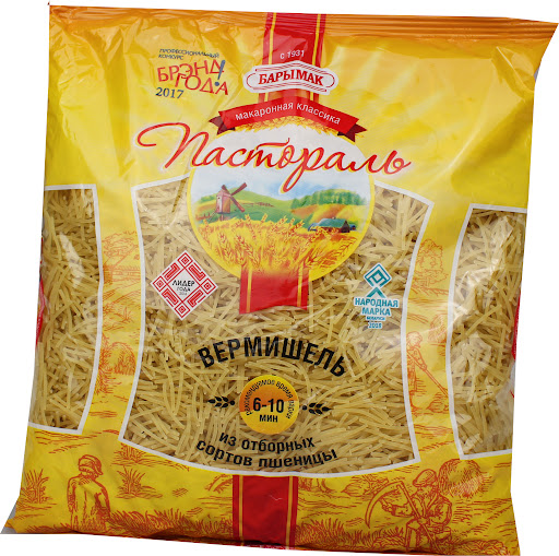 Макаронные изделия «Пастораль» вермишель, 900 г