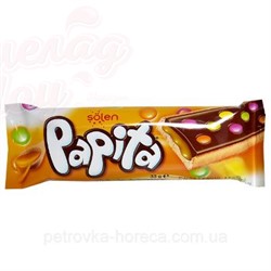 Печенье "Papita" с молочным шоколадом с молочным кремом и драже-конфетами 33 г