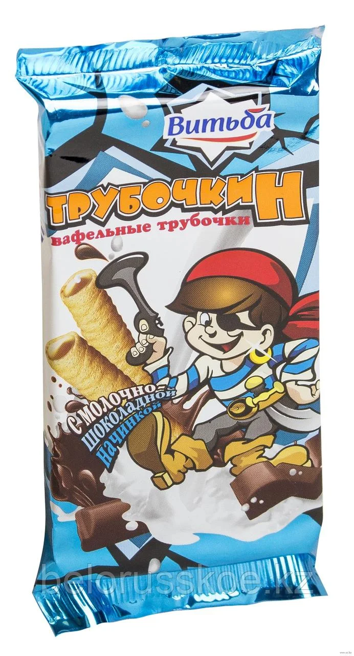 Трубочки вафельные Трубочкин с молочно-шоколадной начинкой 32г