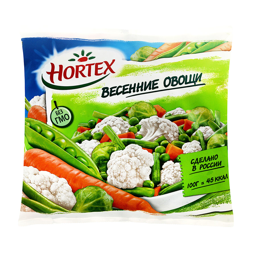 Смесь овощная "Hortex Весенние овощи", замор., 400г
