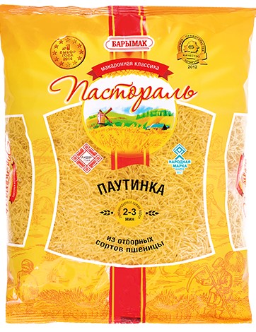 Макаронные изделия Пастораль Паутинка группа В в/с 900г