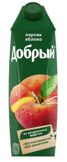 Нектар Добрый персиково-яблочный 1л