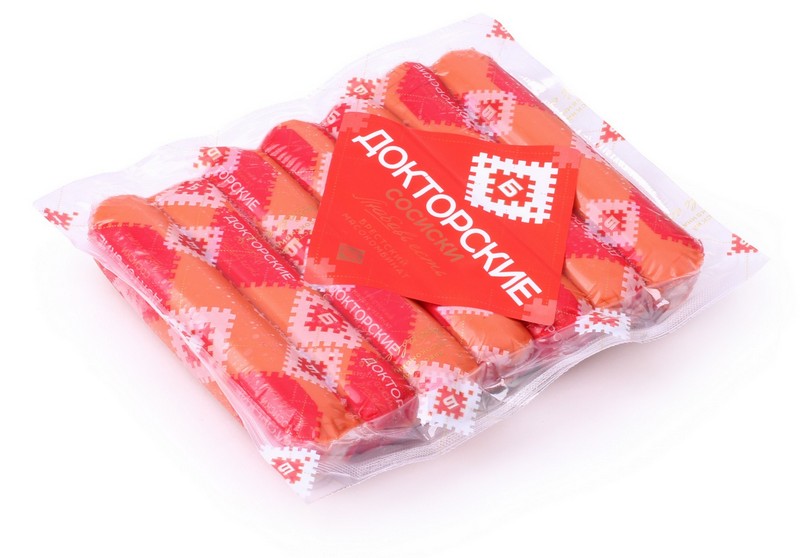 Сосиски "Докторские" в/с и/о 0,39 кг Брестскийй МК