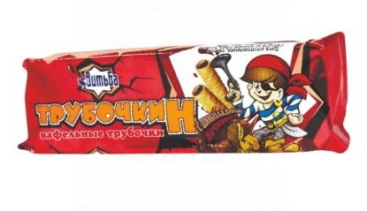 Трубочки вафельные Трубочкин с шоколадной начинкой п/п 170г