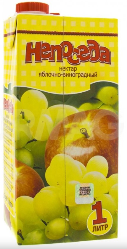 Нектар для дет/пит Непоседа яблочно-виноградный 1л