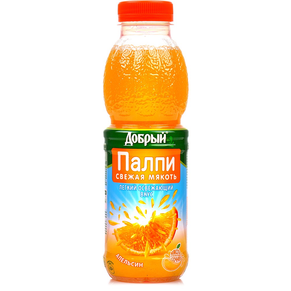 Напиток б/а негаз. "Добрый Палпи" с мякотью апельсин 0,45л
