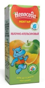Нектар яблочно-апельсиновый Непоседа для д/п 0,2л