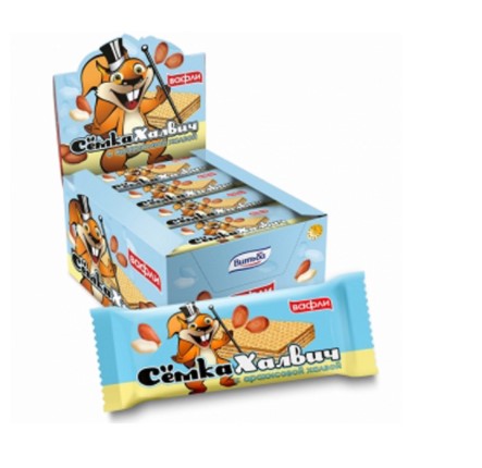 Вафли Семка Халвич с арахисовой халвой 33г