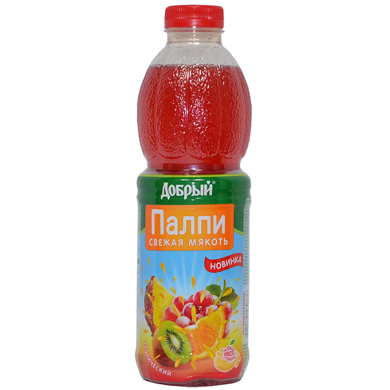 Напиток б/а "Добрый Палпи" сокосодерж. с мякотью тропический 0,45л