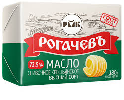 Масло сладко-сливочное несоленое Крестьянское 72,5% 180г