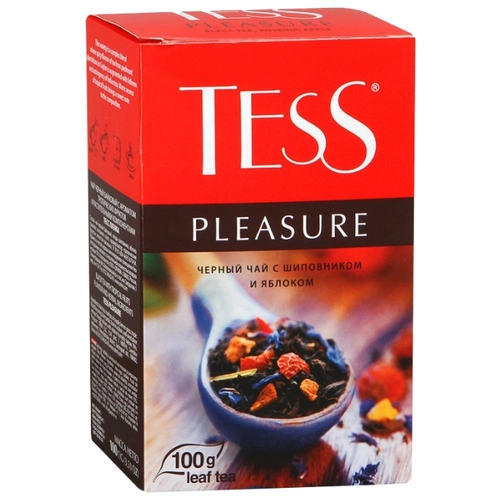 Чай черный байх. "Tess" Pleasure шиповник-яблоко 100 гр
