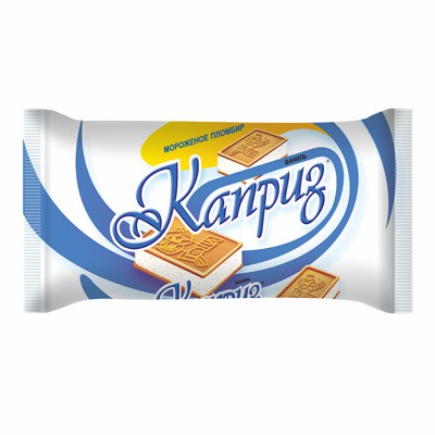 Мороженое Каприс ваниль пломбир ароматом ванили на печ 95г