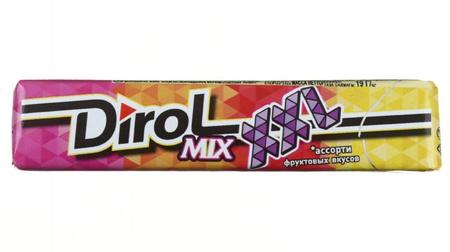 Резинка жевательная б/сах ароматизир. Dirol Fruit Mix XXL Ассорти фруктовых вкусов 19г