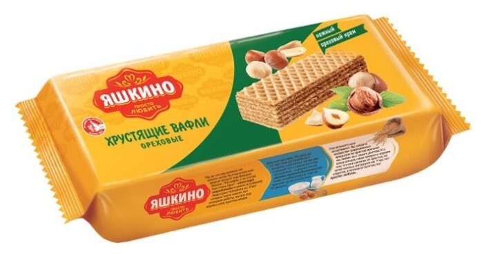 Вафли "Яшкино" Ореховые 300г