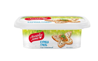 Сыр плавленый Ласковое лето курица гриль 45% 170 г