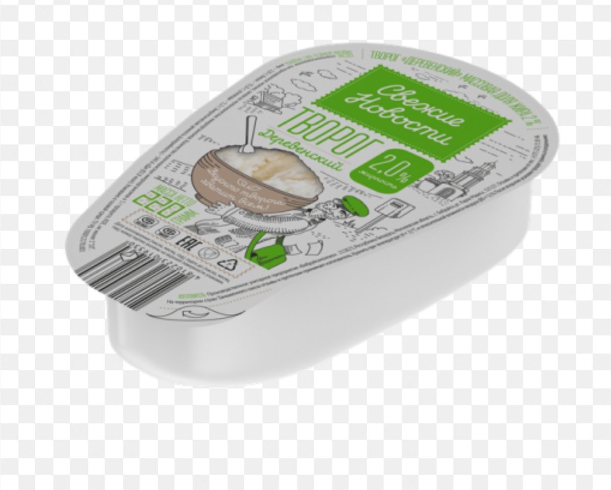 Творог «Деревенский» 2%, 220 г.