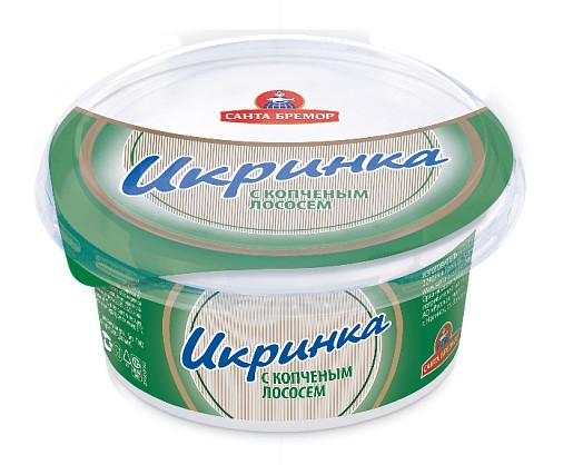 Паста икорная Икринка с копченым лососем 150г Санта Импэкс