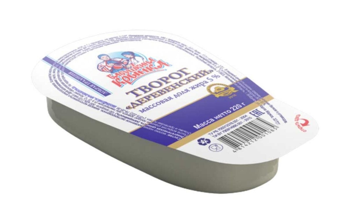 Творог «Деревенский» 5 %, 220 г.