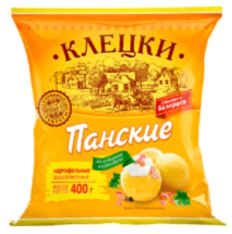Клёцки Панские картофельные замороженные 400г