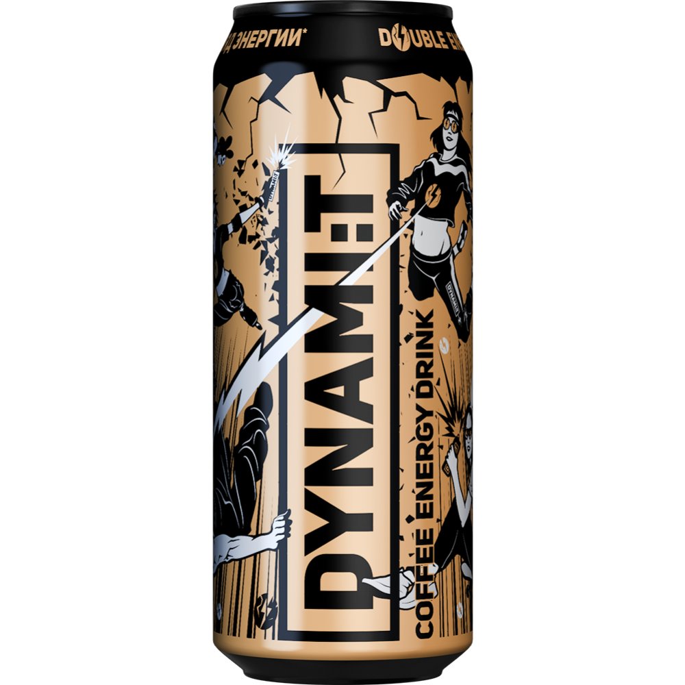 Напиток б/а гас спец нас энерг непастер Dynamit Coffe Energy Drink ПЭТ 0,5л