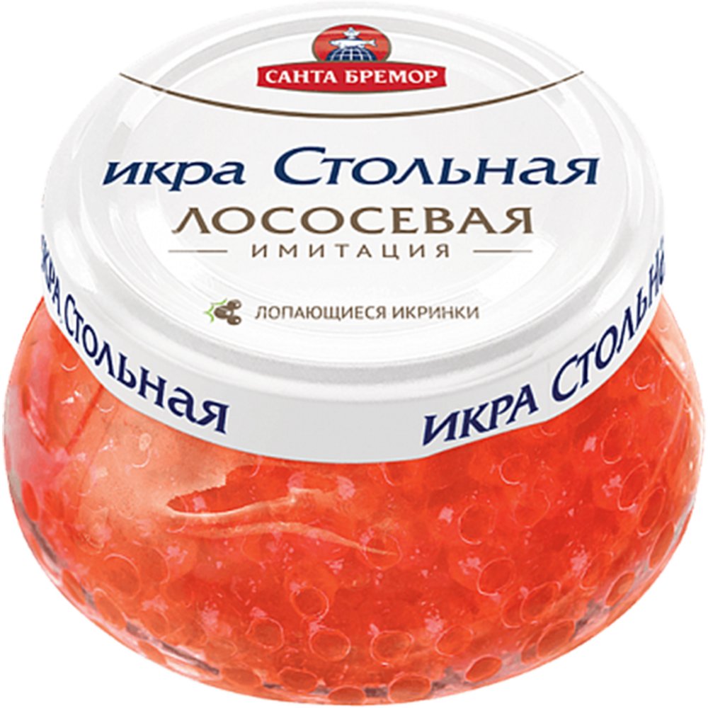 Икра Стольная имитированная лососевая ст/б 230г