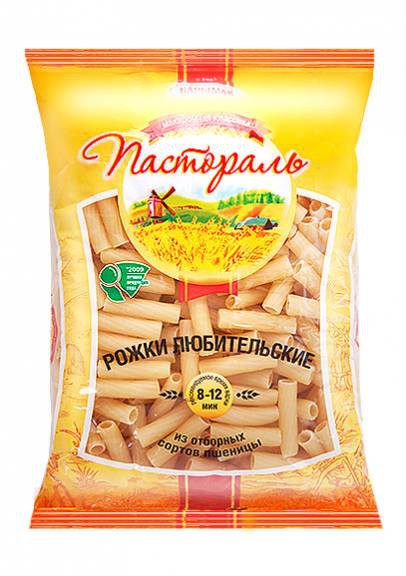 Макаронные изделия «Пастораль» рожки любительские, 900 г