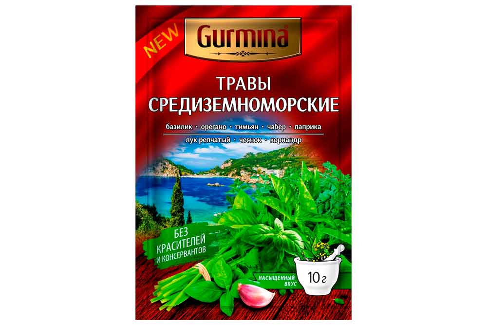 Приправа Средиземноморские травы Gurmina 10г