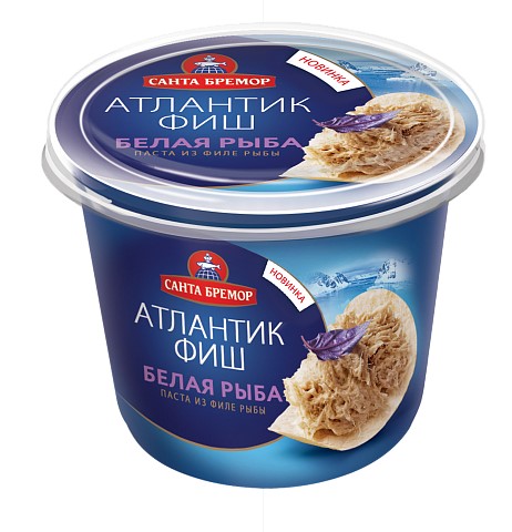 Паста ис филе рыб Атлантик Фиш белая рыба 140г Санта Импэкс