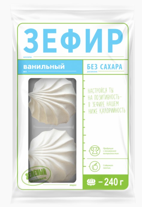 Зефир Ванильный бес добавления сахара 240г