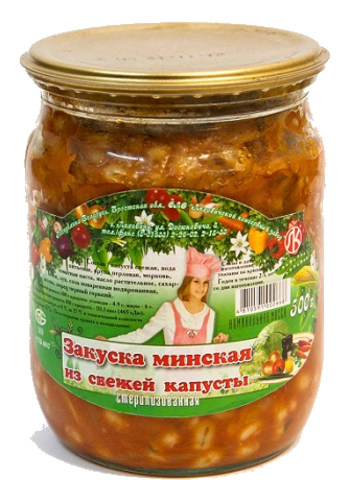 Закуска Минская ис свежей капусты 500г
